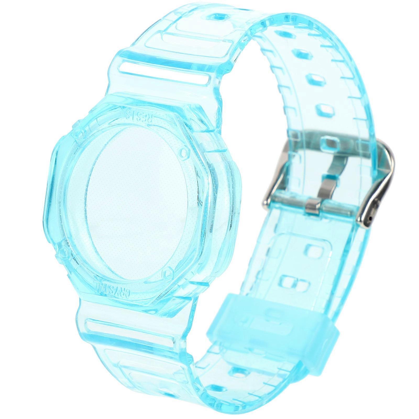 Locator Watch Band Watch Strap Function for 5Pcs Sky-Blue Color