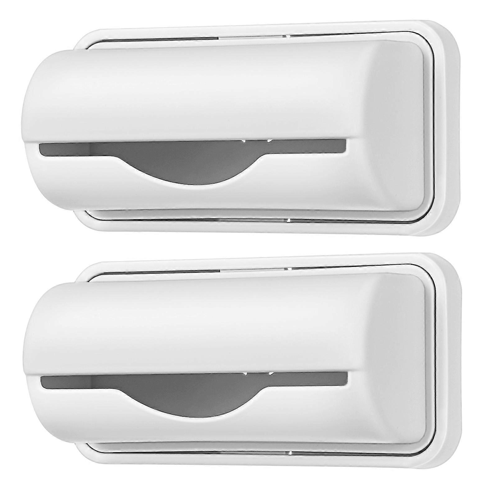 10Pcs Grey Wall-mounted Trash Bag Storage Box for Bathroom and Kitchen Use