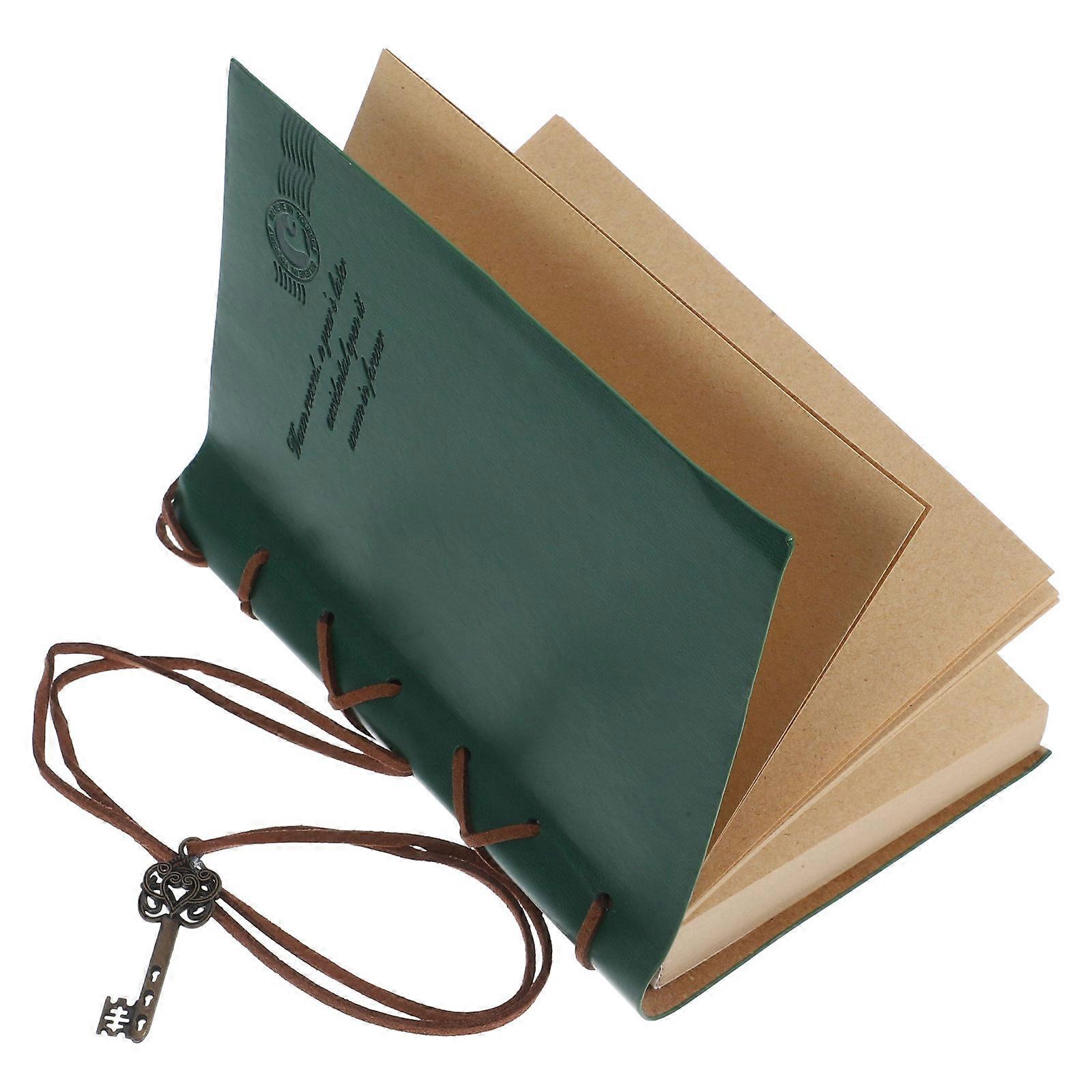 Vintage Journal Portable Multi-Function Planner Notebook Green 5Pcs for Daily Writing