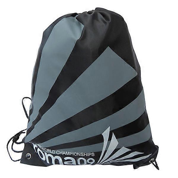 Backpack Sack Bag Waterproof Drawstring Bag for Storage 2Pcs Black
