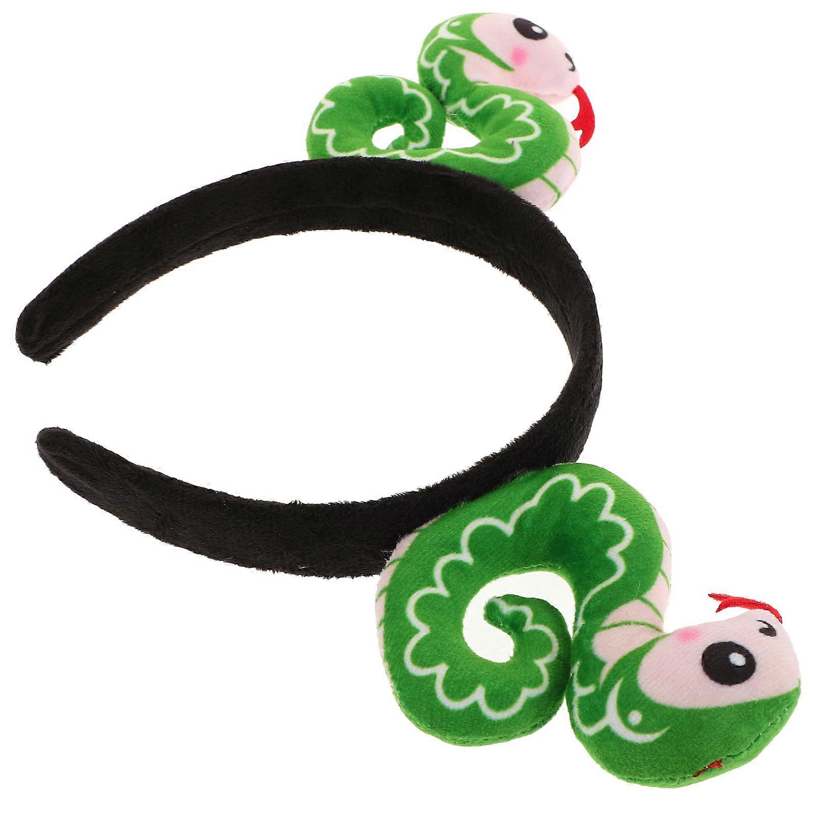 Plush Snake Hairband Lightweight Snake Headband for Chinese New Year