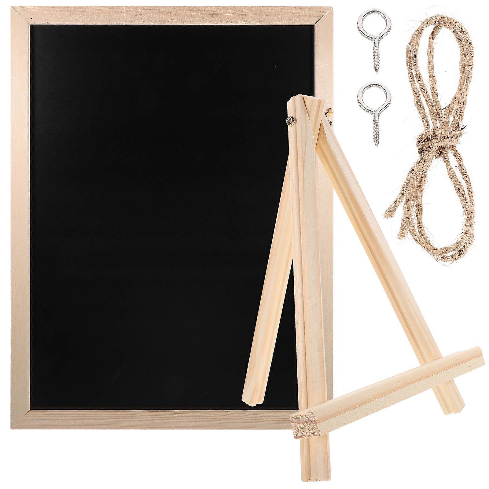 Cork Board Display Set For Home Decor And Office Supplies In Black Wood Material For Displaying And Organizing 1Set