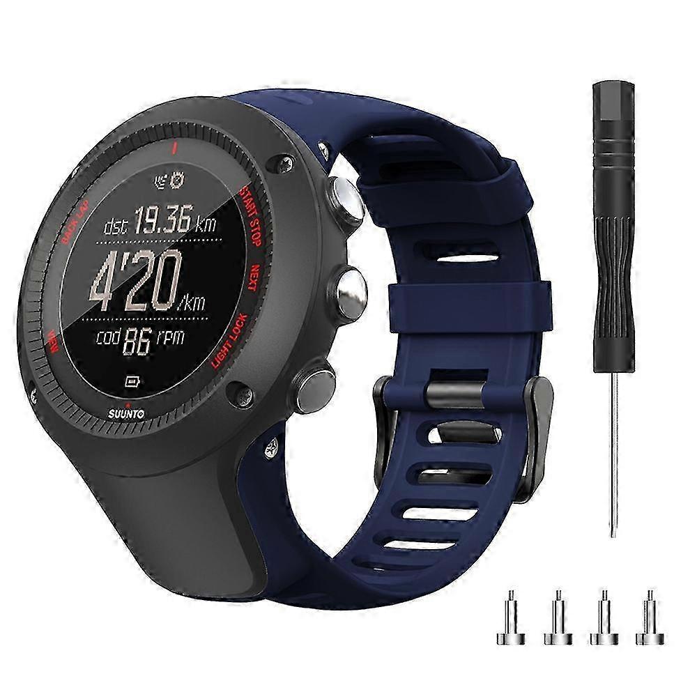 v0Y For Sunnto Ambit 1 2 3 2S 2R 3P 3S 3R Soft Silicone Smart Watch i2h Strap Replacement with Insta