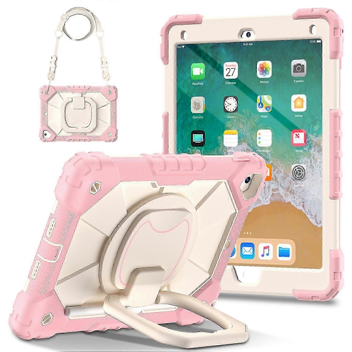 y5W C3 para iPad Pro 9,7 polegadas (2016) iPad 9,7 polegadas (2017) (2018) f7X Tablet Case Capa Alça Kicksta