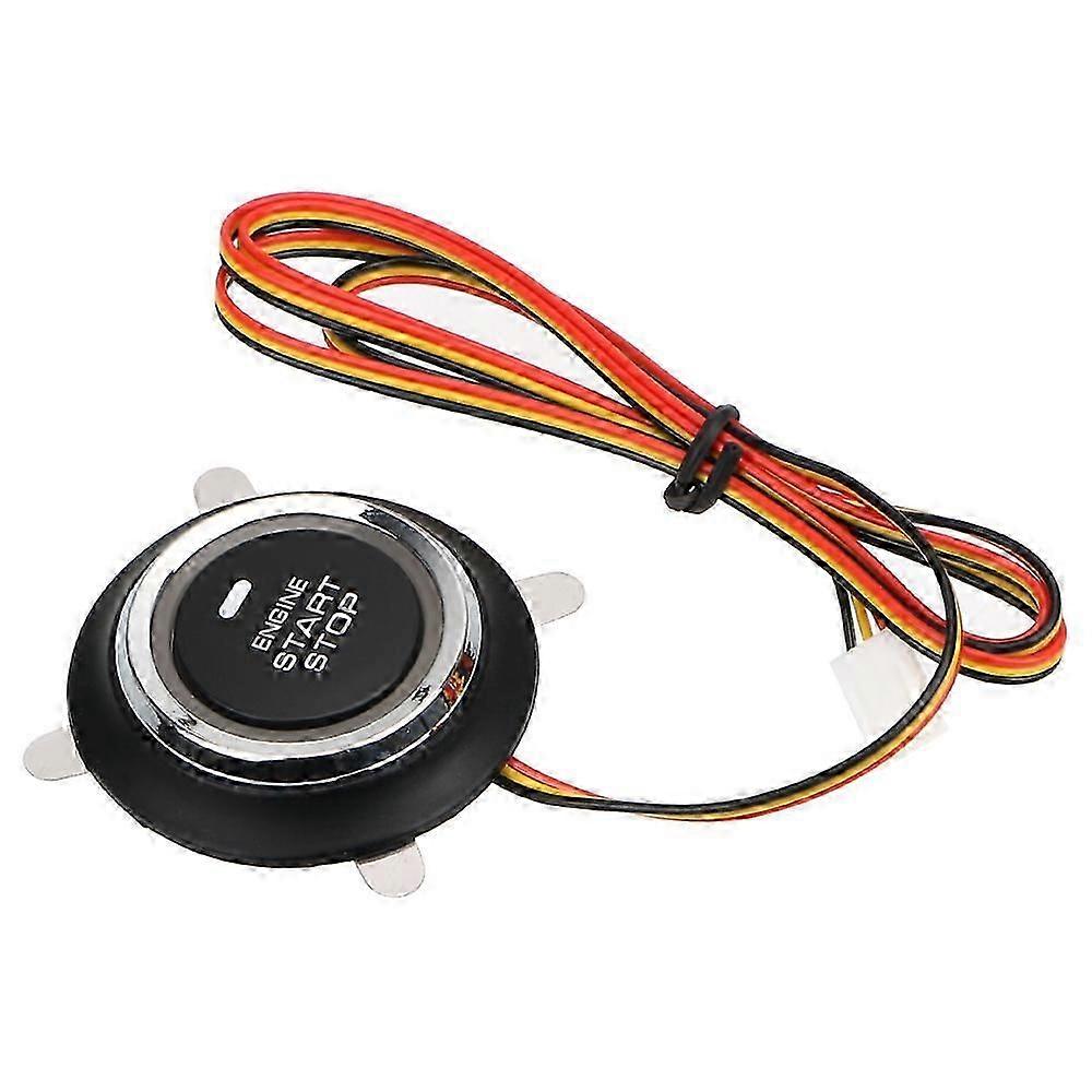 12V Car Key Systems Key blade Engine Start Stop Button Push Starter Switch less Entry Ignition LED Backlight Automotive Accessories Electronics
