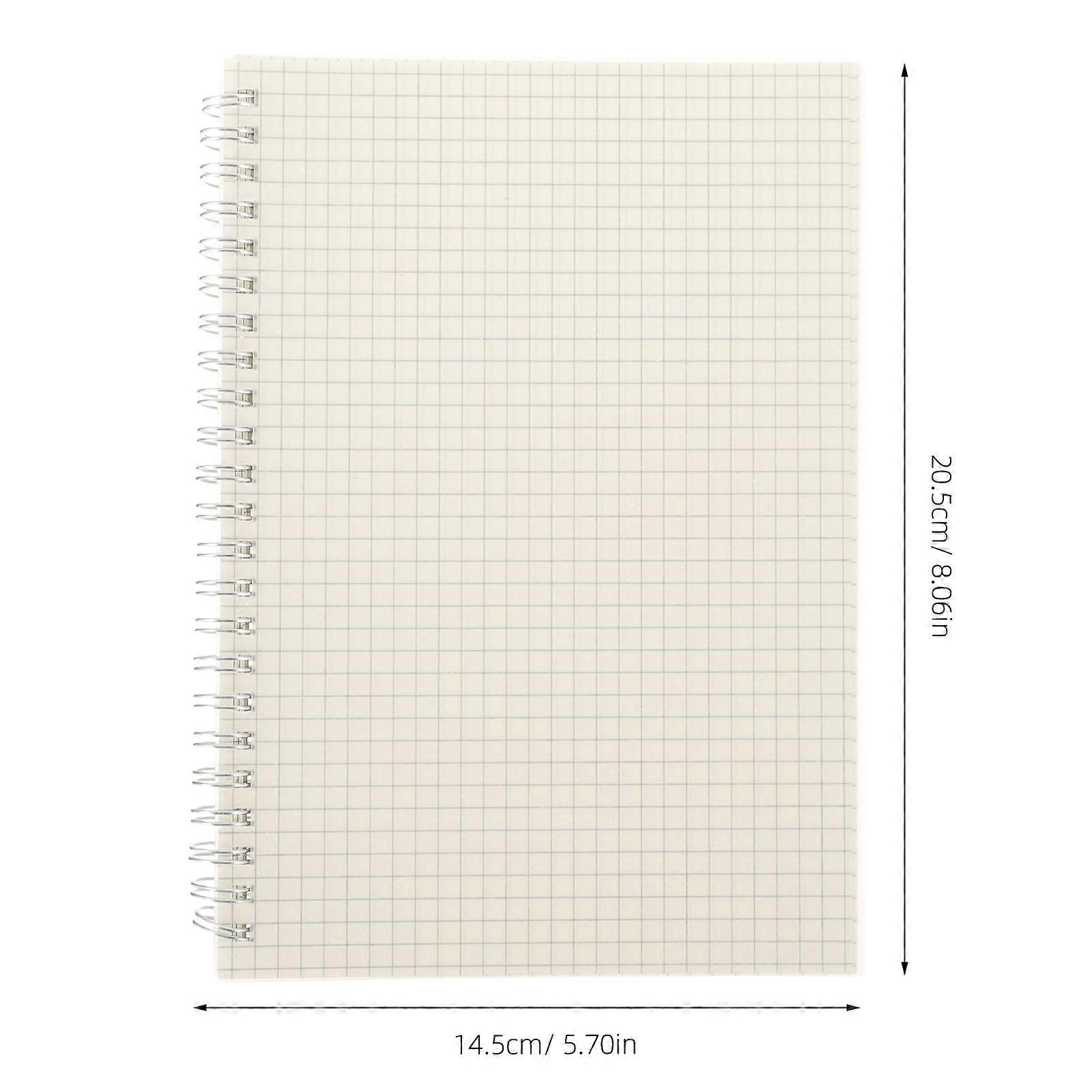 Graph Paper Math Notebook for Daily Writing 4Pcs Spiral Notebooks