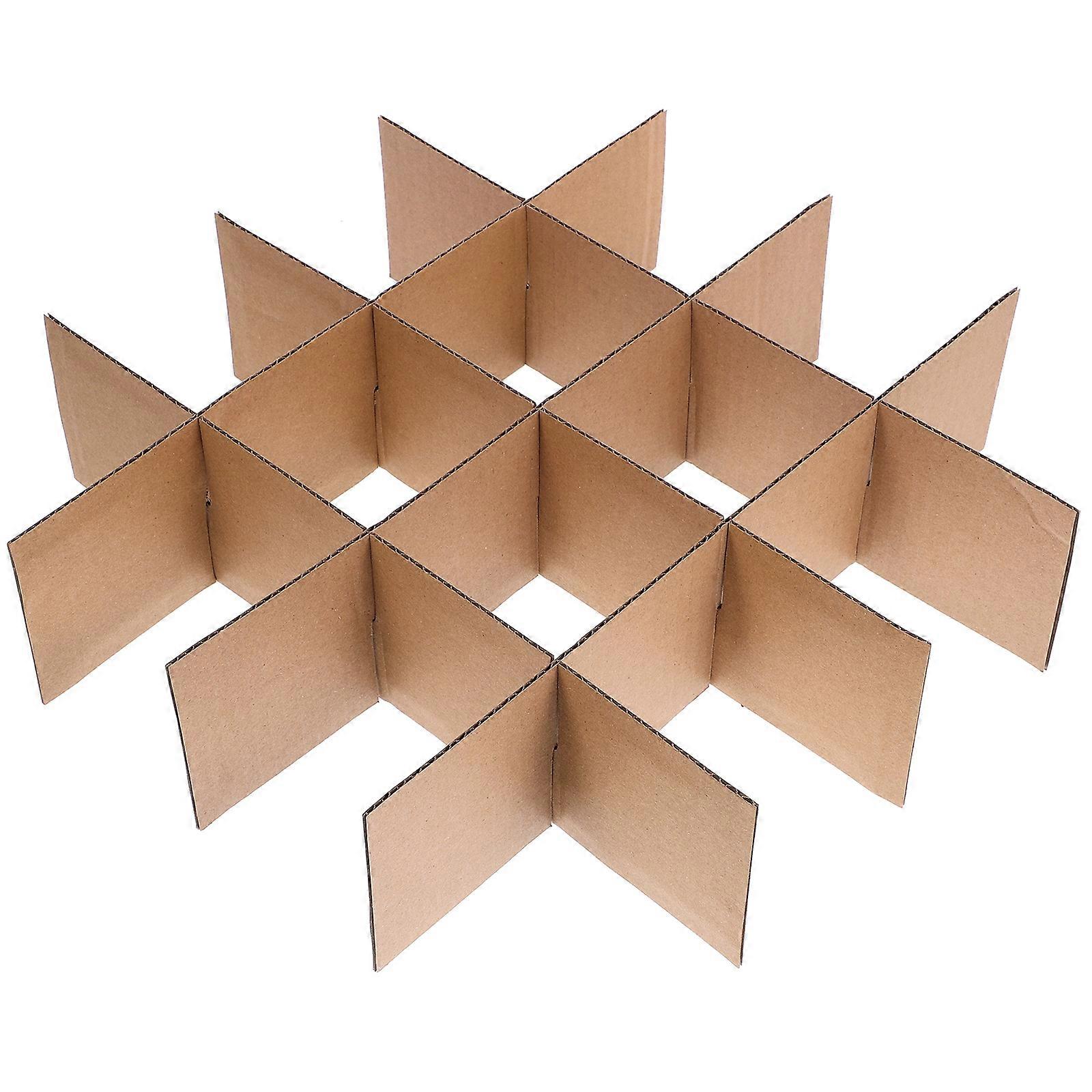 5Pcs Cardboard Box Divider For Moving Boxes Rectangular Protection Suitable For Ceramics With