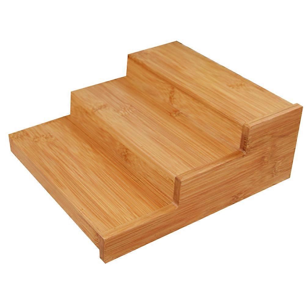 Bamboo Spice Rack Kitchen Cabinet Organizer for Storing 2Pcs Expandable Shelf
