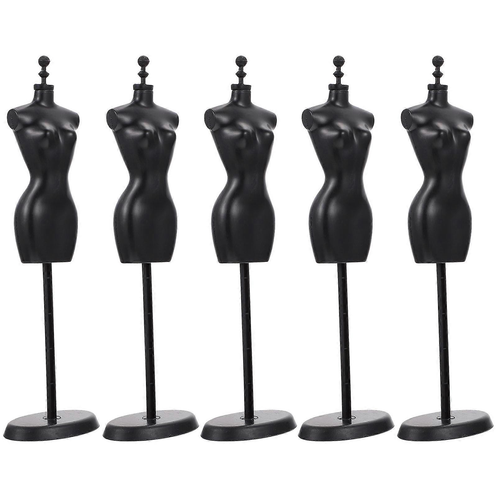 Doll Mannequin Stand for Creative Display 5Pcs Plastic Model Holder Set