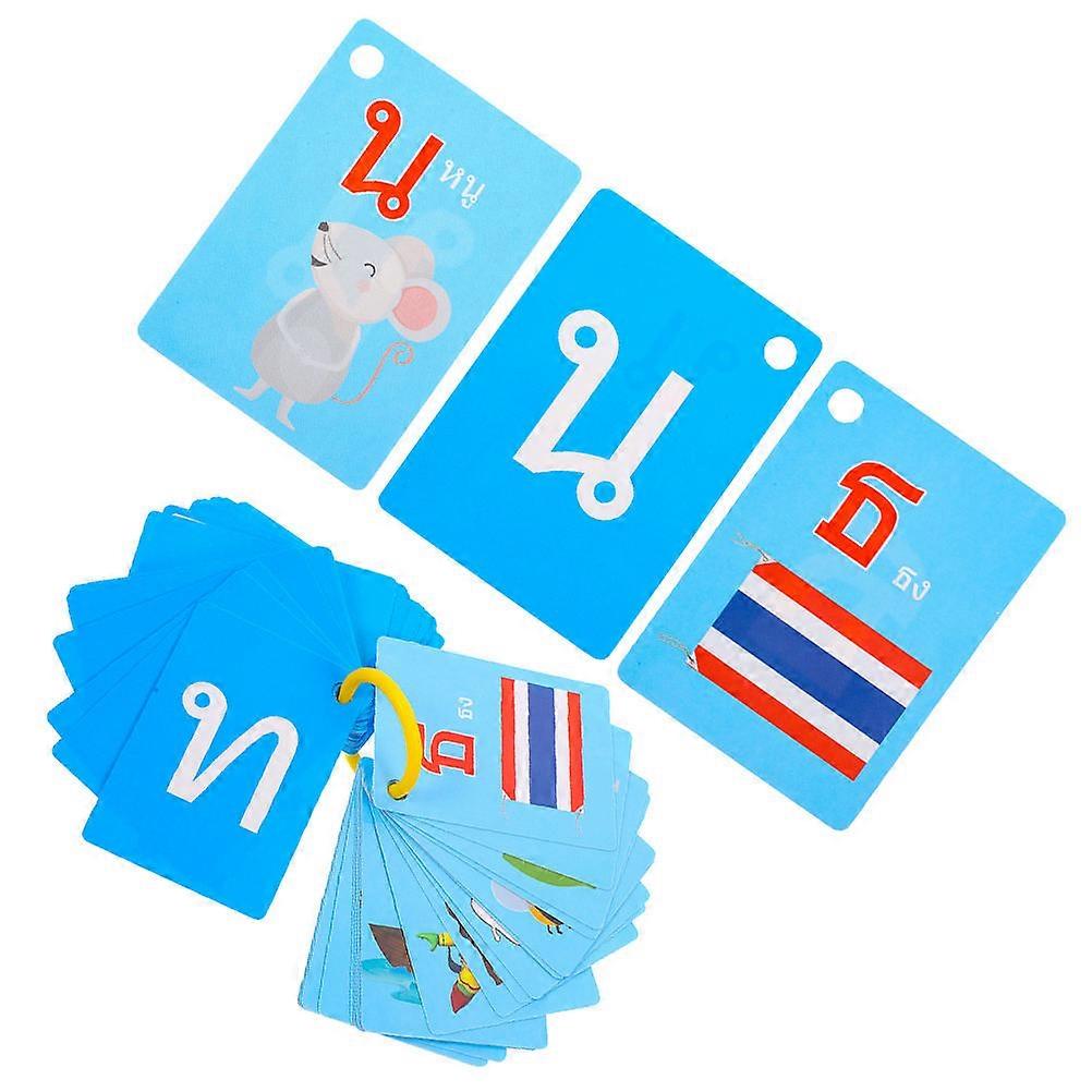 225Pcs Thai Vocabulary Builder Flash Cards for Language Learning
