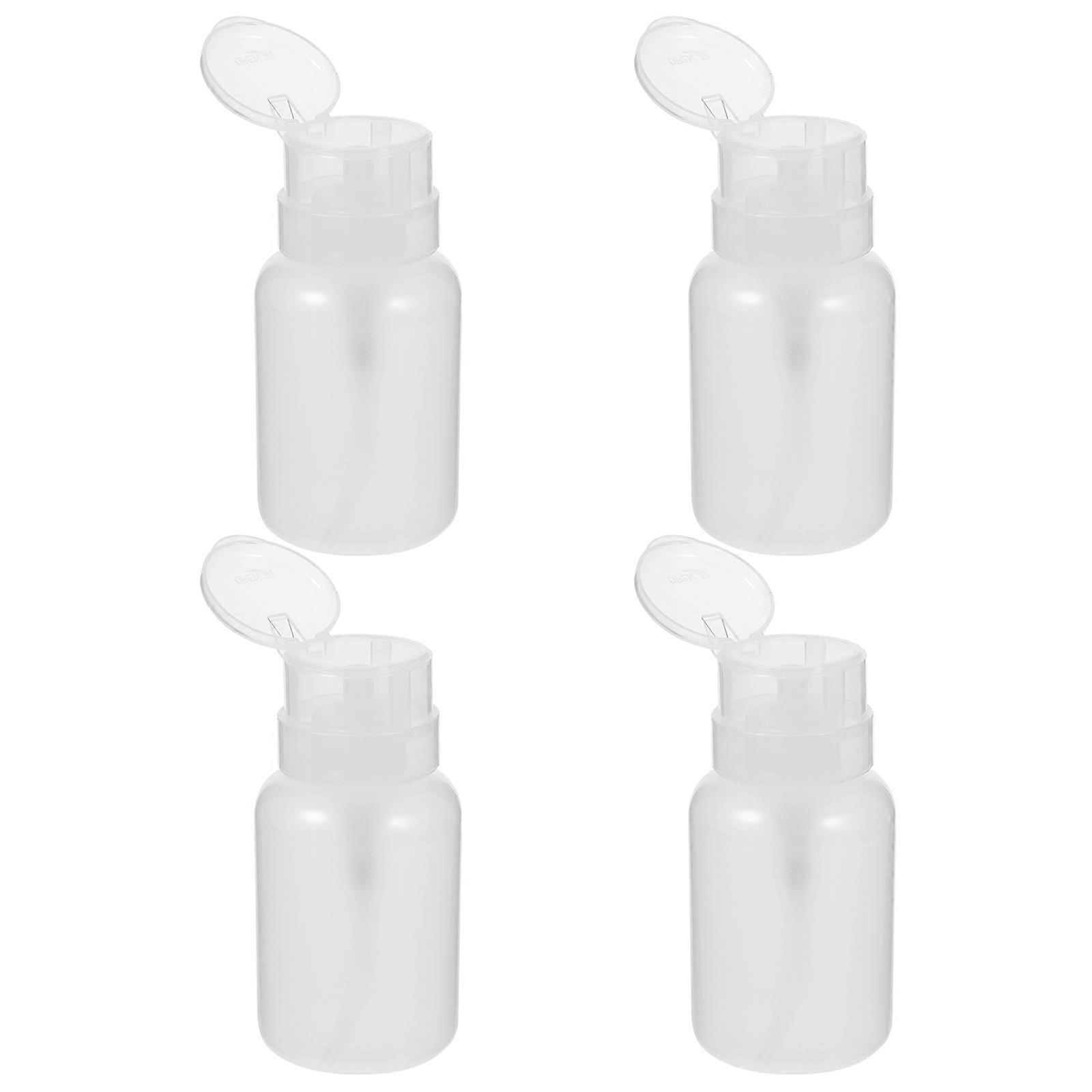 Transparent Liquid Pump Bottles for Storage 8Pcs Plastic Refillable Pumps