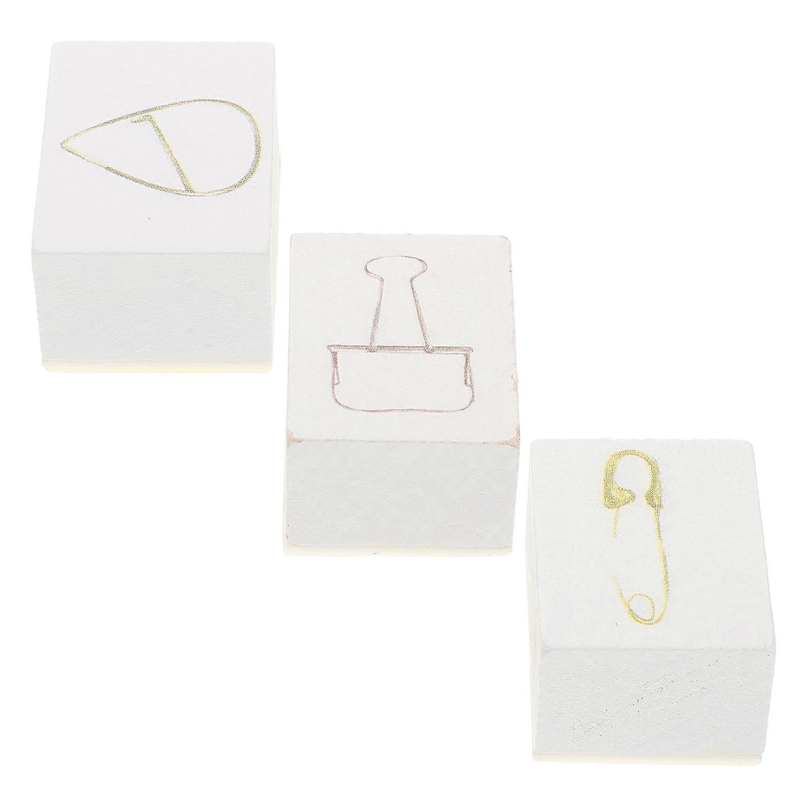 12Pcs Wooden Craft Design for Journaling Beige Kit