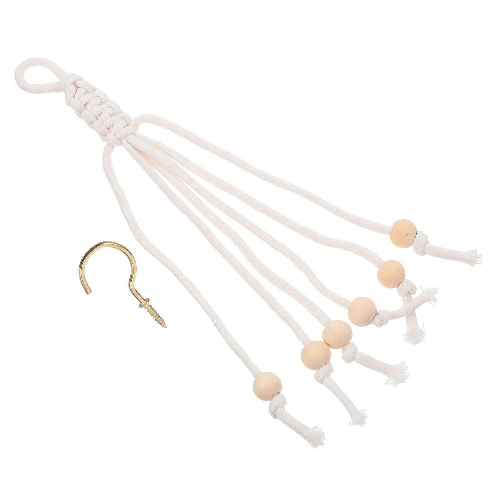 Banana Holder Hook Under Cabinet Banana Storage Stand for Storage 6Pcs Beige