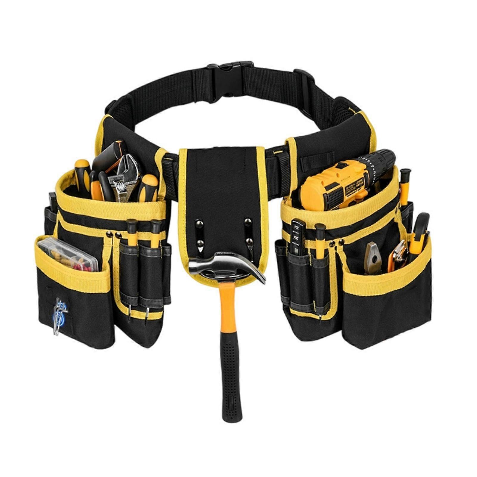 Multi functional thickened Oxford cloth tool pack, electrician repair pack  Yellow