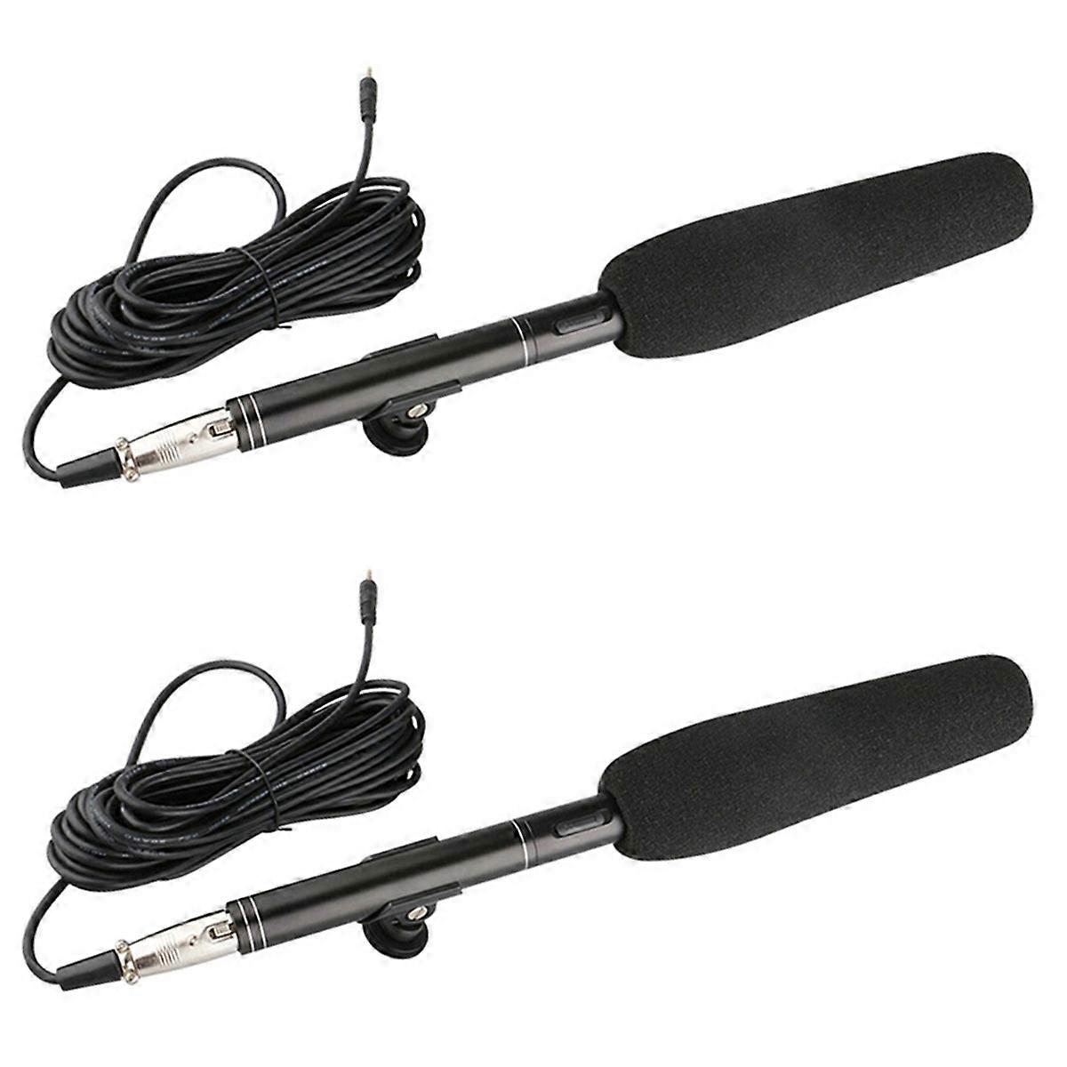 Professional Condenser Microphone Interview Recording Vlog Live Mic for // /DSLR Camera Camcorder