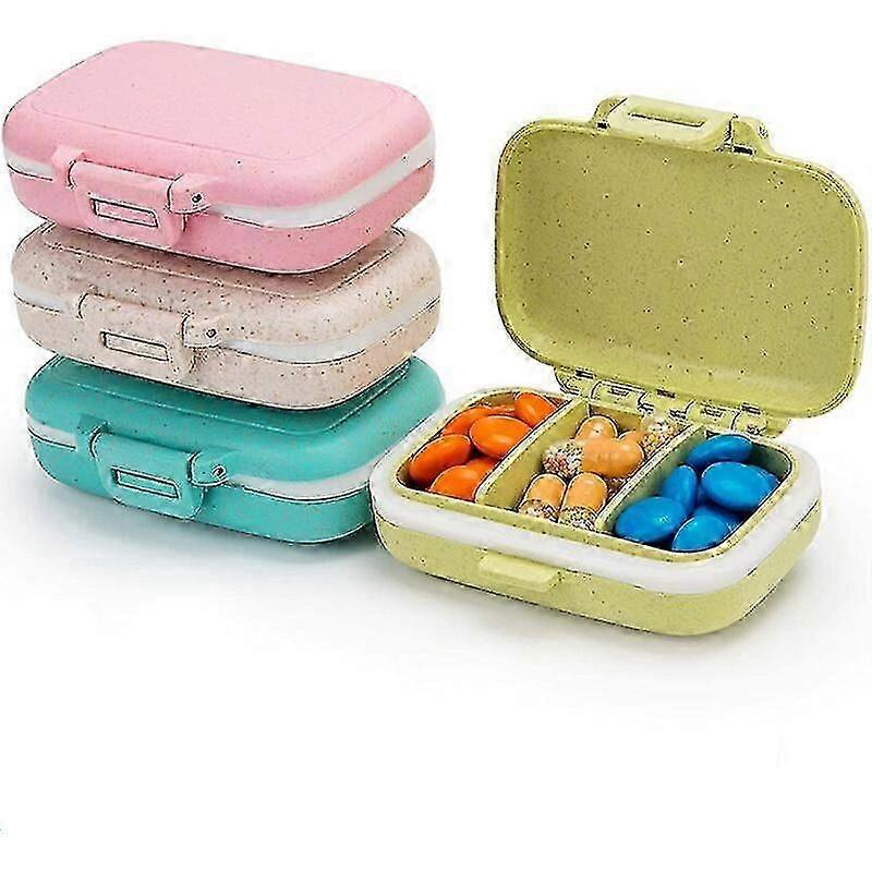 4 Pc Pill Box, 3 Removable Compartments, Pill Organizer For The Day, 3 Times Gift