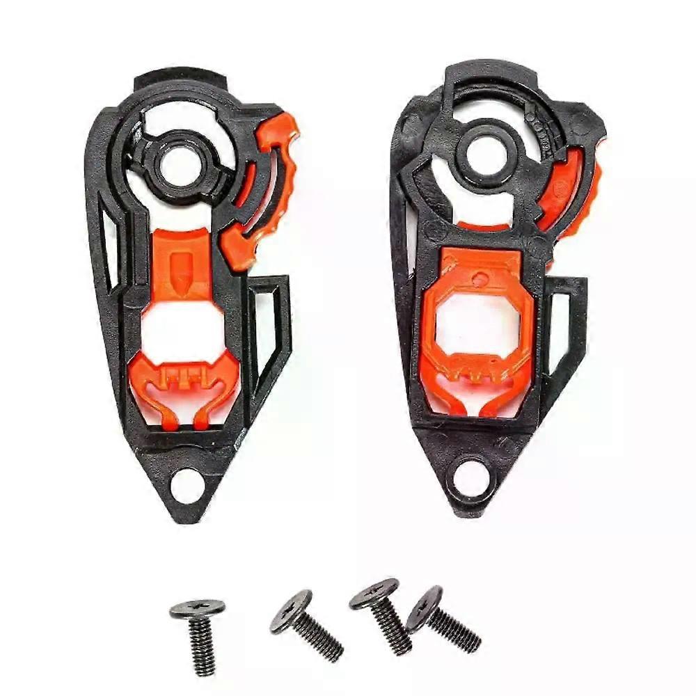 Nose Protector Helmet Visor Base Lock 1 Pair Durable Capacete Shield Lock PC with Screw Gear Base Plates for K1 K3SV K5 Riding