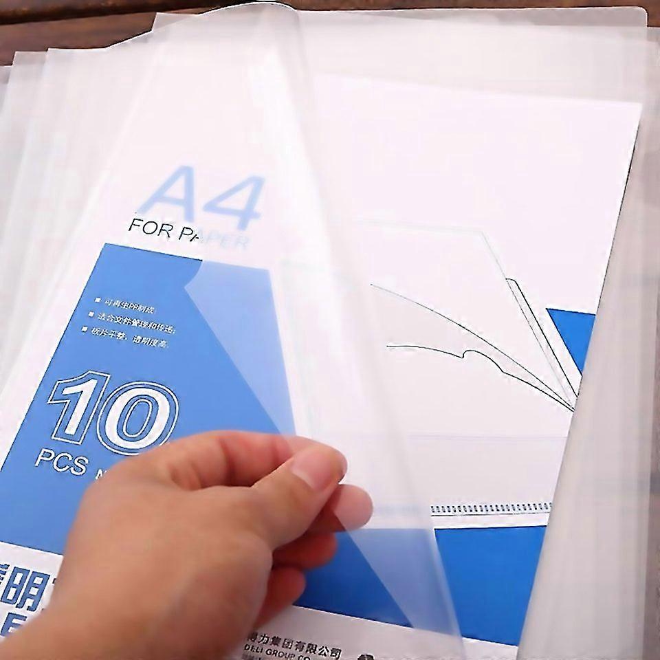 For 10 Pcs Deli Transparent Single Page A4 Folder Size 321307cm