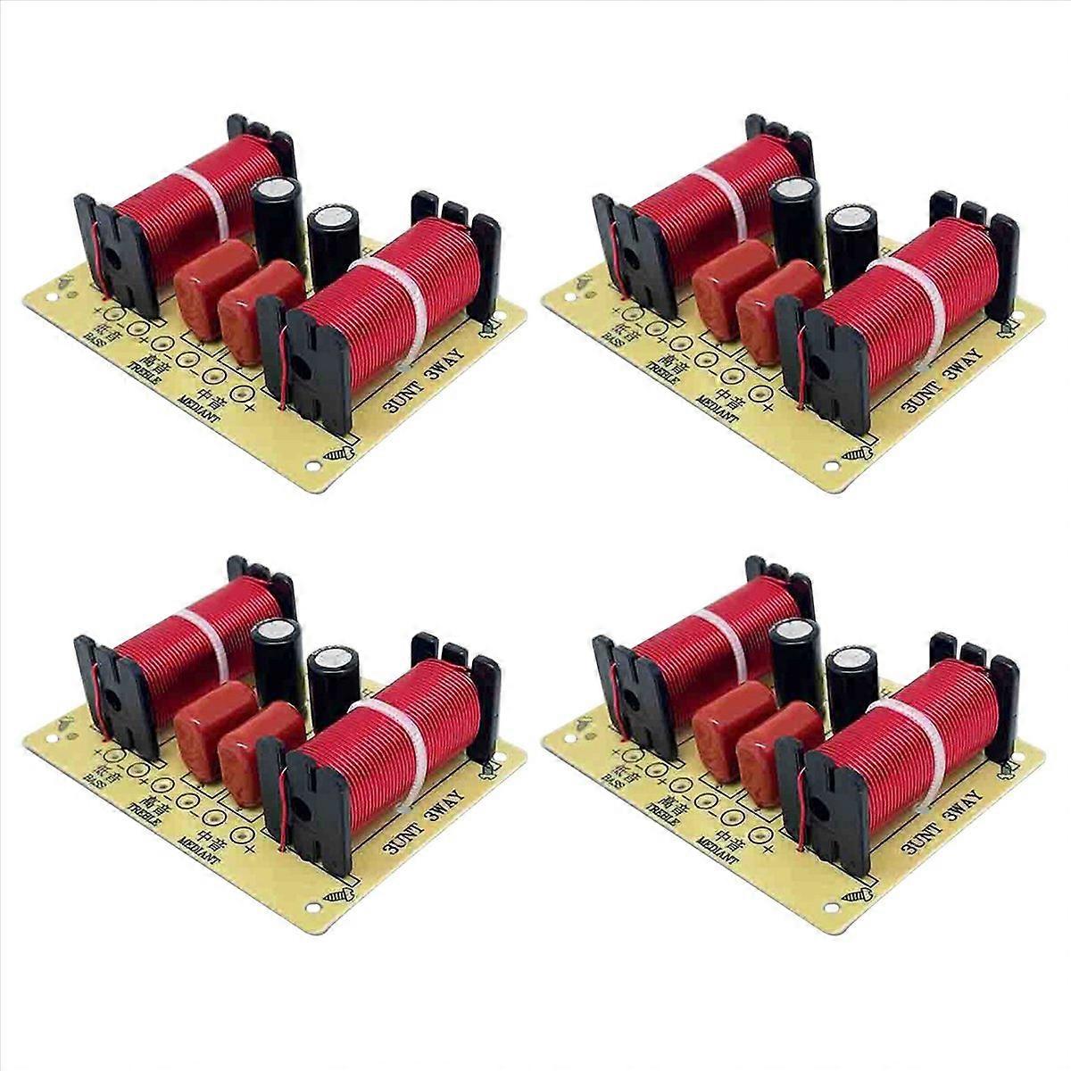 4X 150W HiFi Crossover Filter Module -305 3 Way Speaker Frequency Divider for DIY Home Speaker Trebl