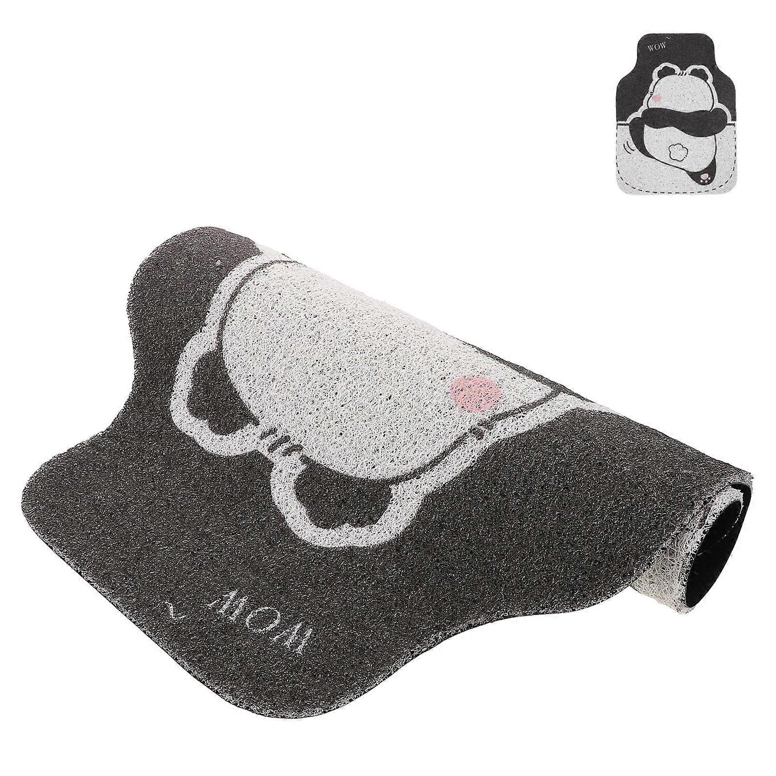 Non-Slip Car Floor Mat Vehicle Decorative Floor Mat Panda Pattern