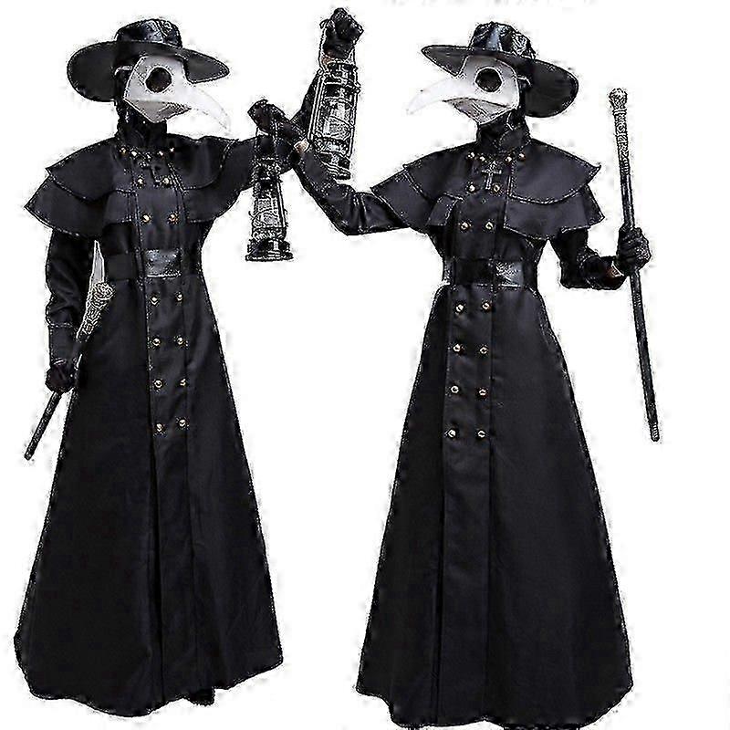 Halloween Aikuinen Rutto Tohtori Asu Tumma Viikatemies Keskiaikainen Steampunk Korppi Birdman Asu