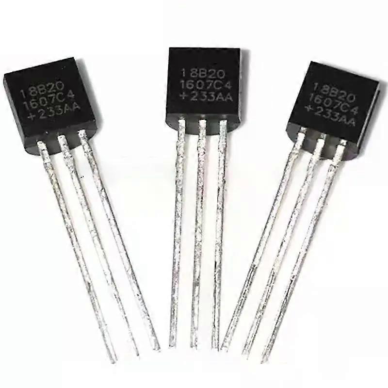 10PCS DS18B20 Chip Programmable Digital Thermometer/Temperature Sensor Temperature Acquisition TO-92