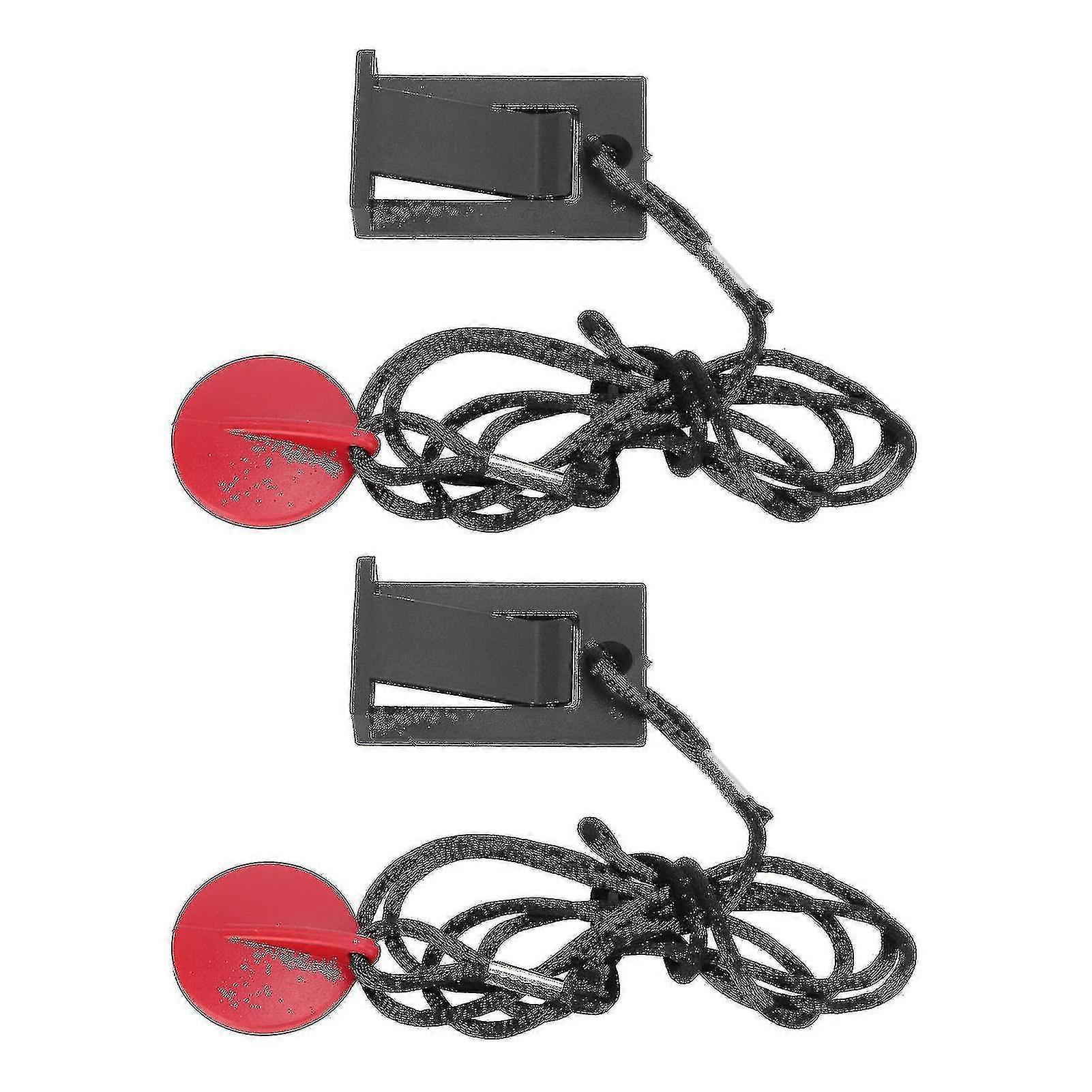 2 Pcs Universal Magnet Safety Key Running Machine Safety Key Compact Easy Operation For Treadmills