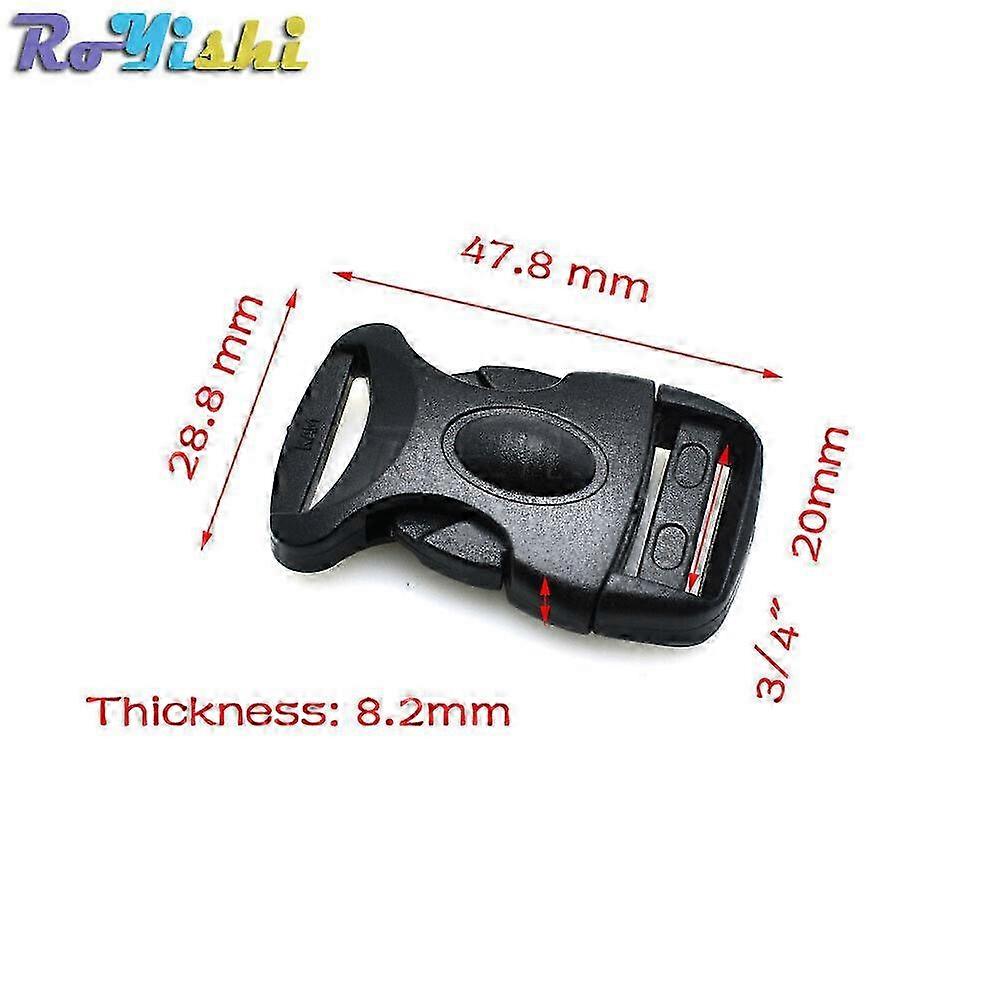 Plastic Side Release Buckle For Tactical Backpack Luggage Webbing 25-26