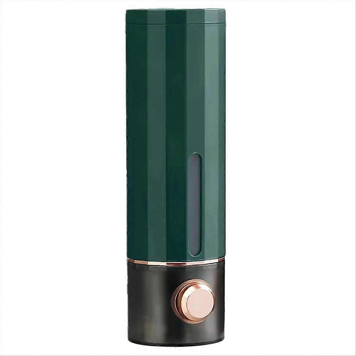 Wall-Mounted Soap Dispenser, Hand Press Dispenser Dark Green