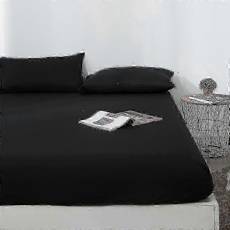 Multi Size Bed Sheet Waterproof Solid Bed Fitted Sheet Mattress Covers Elastic Band For Four Corners (Bed sheets only)