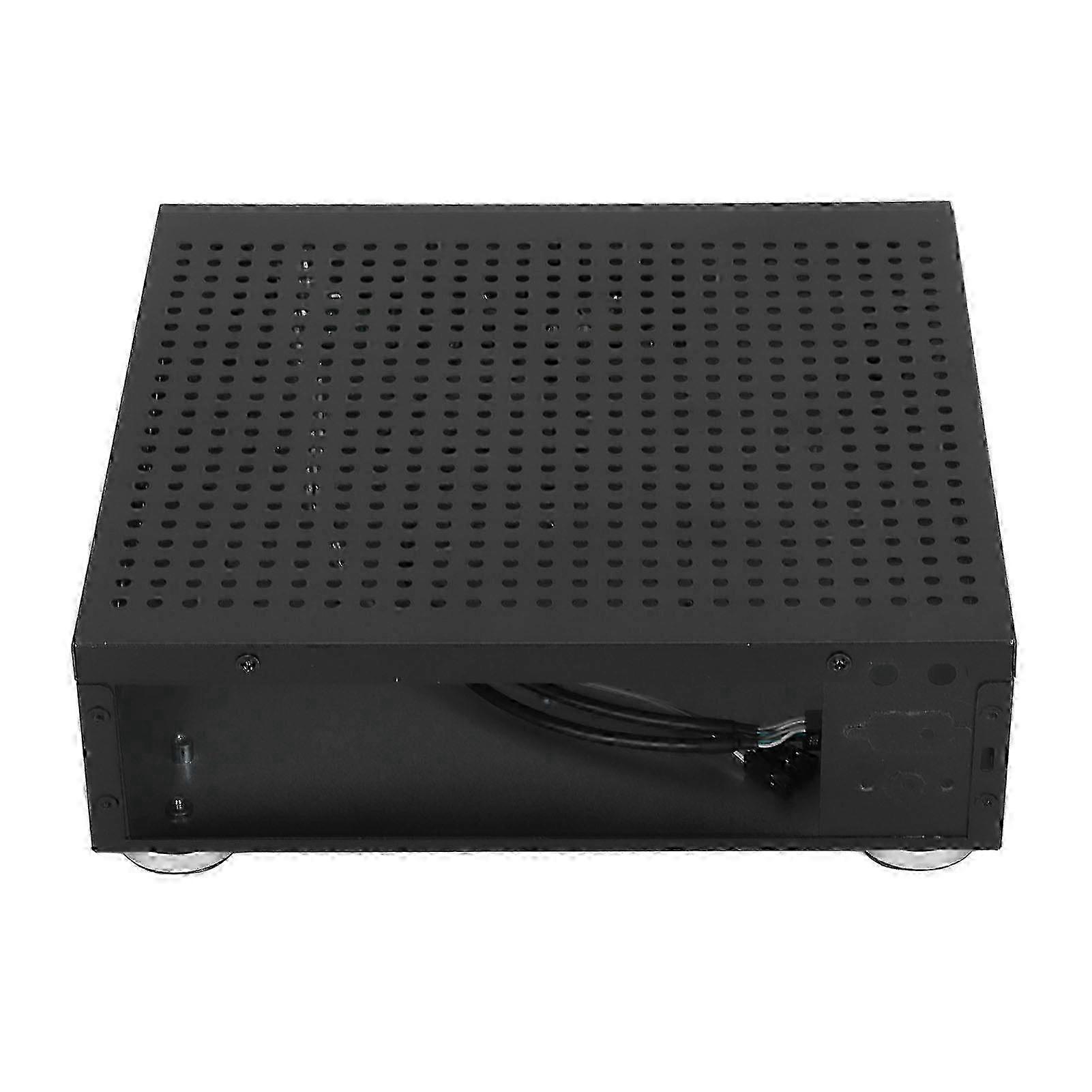 Desktop Computer Case Good Heat Dissipation Exquisite Compact Black Mini HTPC Case for Home Video Computer miao4