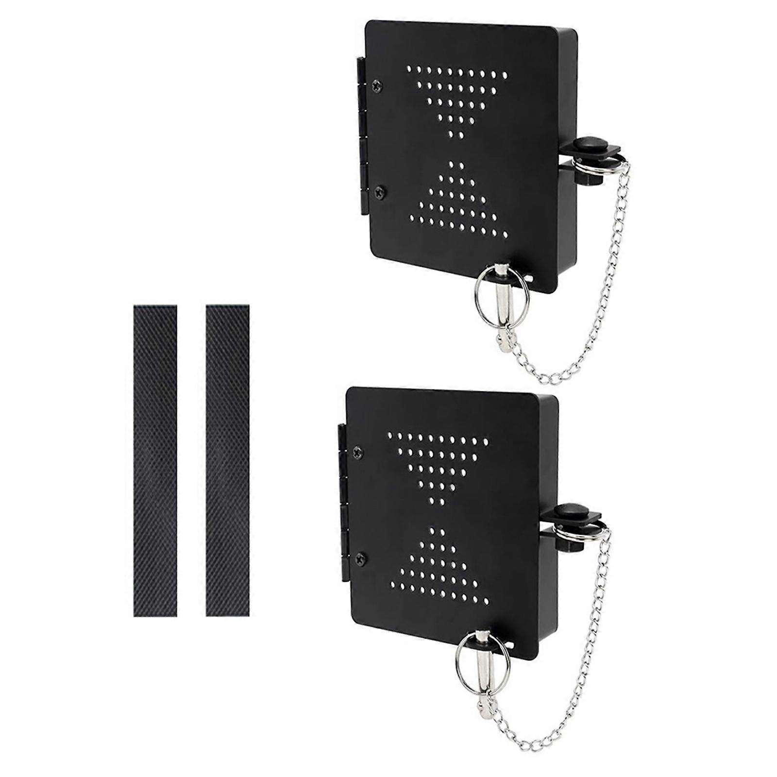 Portable Campers Bumpers Caps Set of 2 Fit Standard 4Inch Square Bumpers With Secure Pin and Vent Holes Daily Use Multicolor