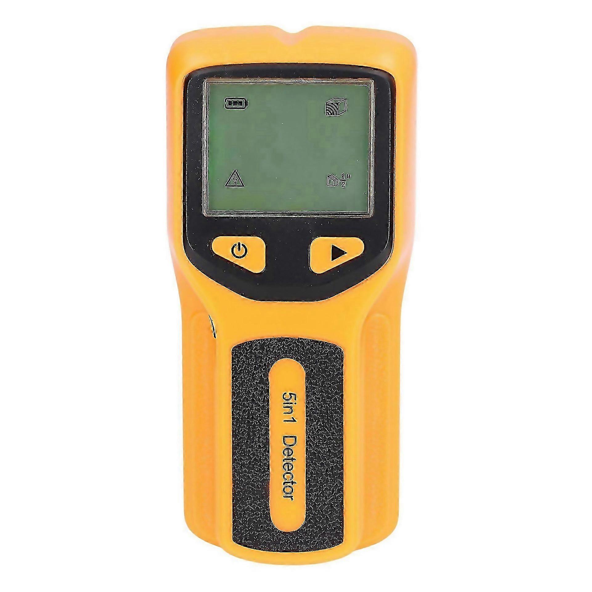 For 5 In 1 Stud Finder Multifunctional Wall Scanner Lcd Electronic Metal Studs Detector Hw430yellow