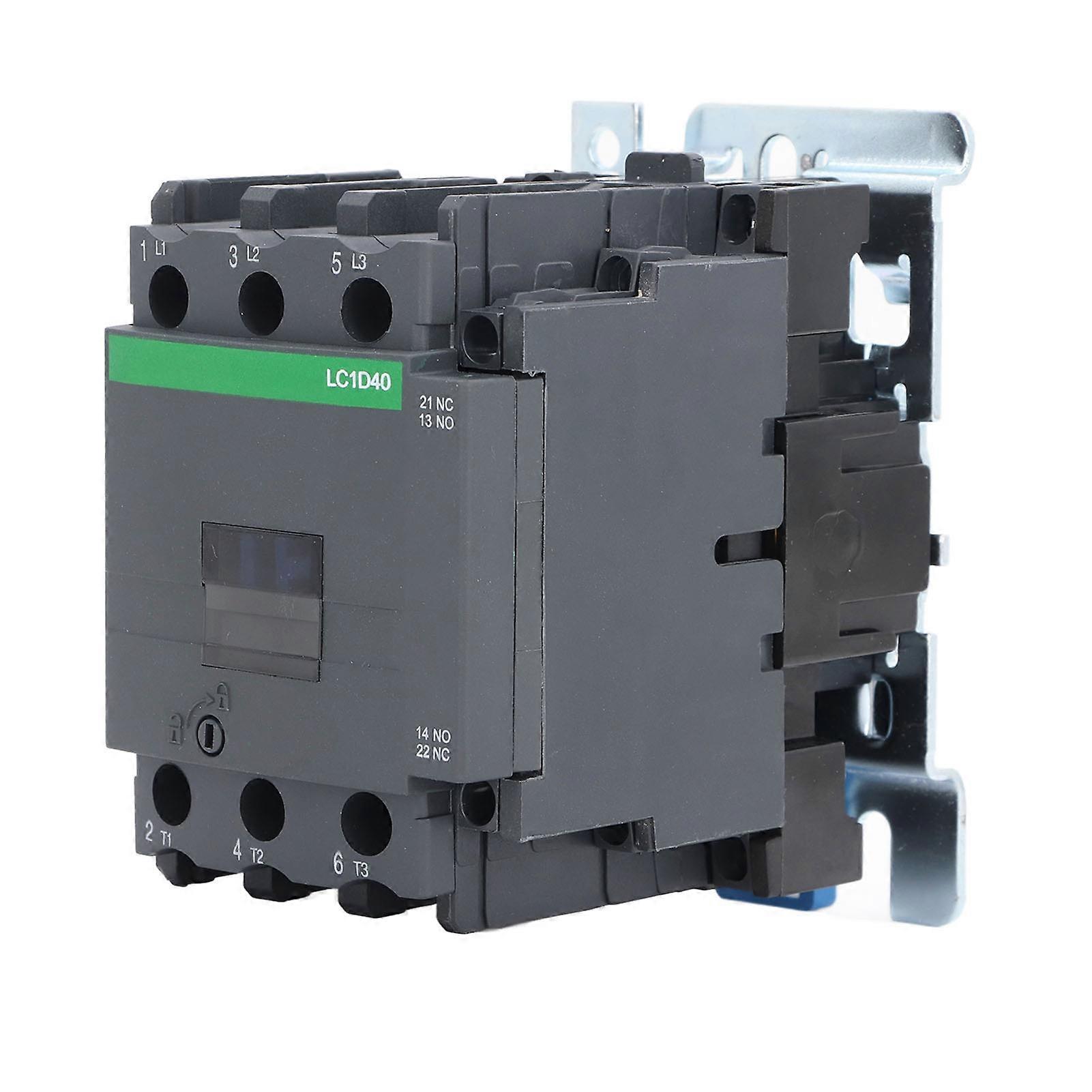 Low Voltage AC Contactor 1 Normally Open 1 Normally Closed LC1D40 Electronic Contactor 40A 380V Rated Voltage AC36V Coil