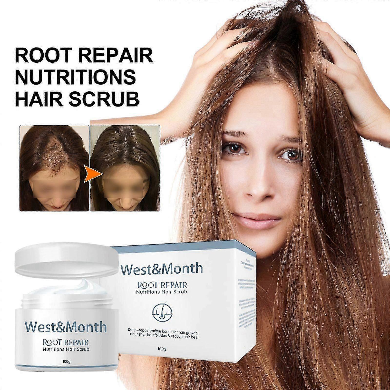 Nourishing Sea Salt Hair Scrub for Damage Repair, Moisturizing , Anti-Hair Loss