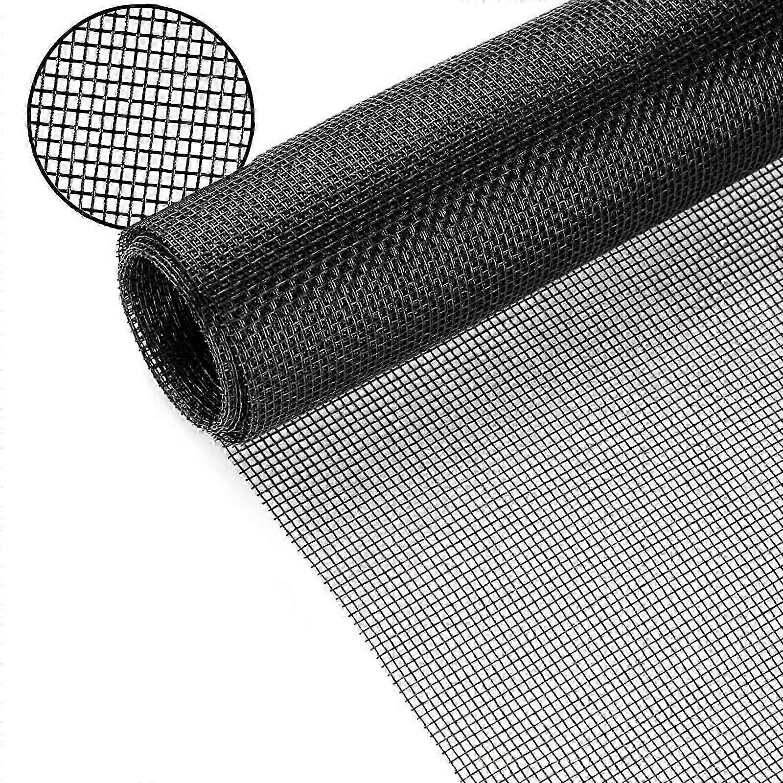 Window Screen Mesh,120cm x 250cm Durable Fiberglass Fly Screens for Windows and Doors Insect Mesh Replacement Fly Net -SICHEN