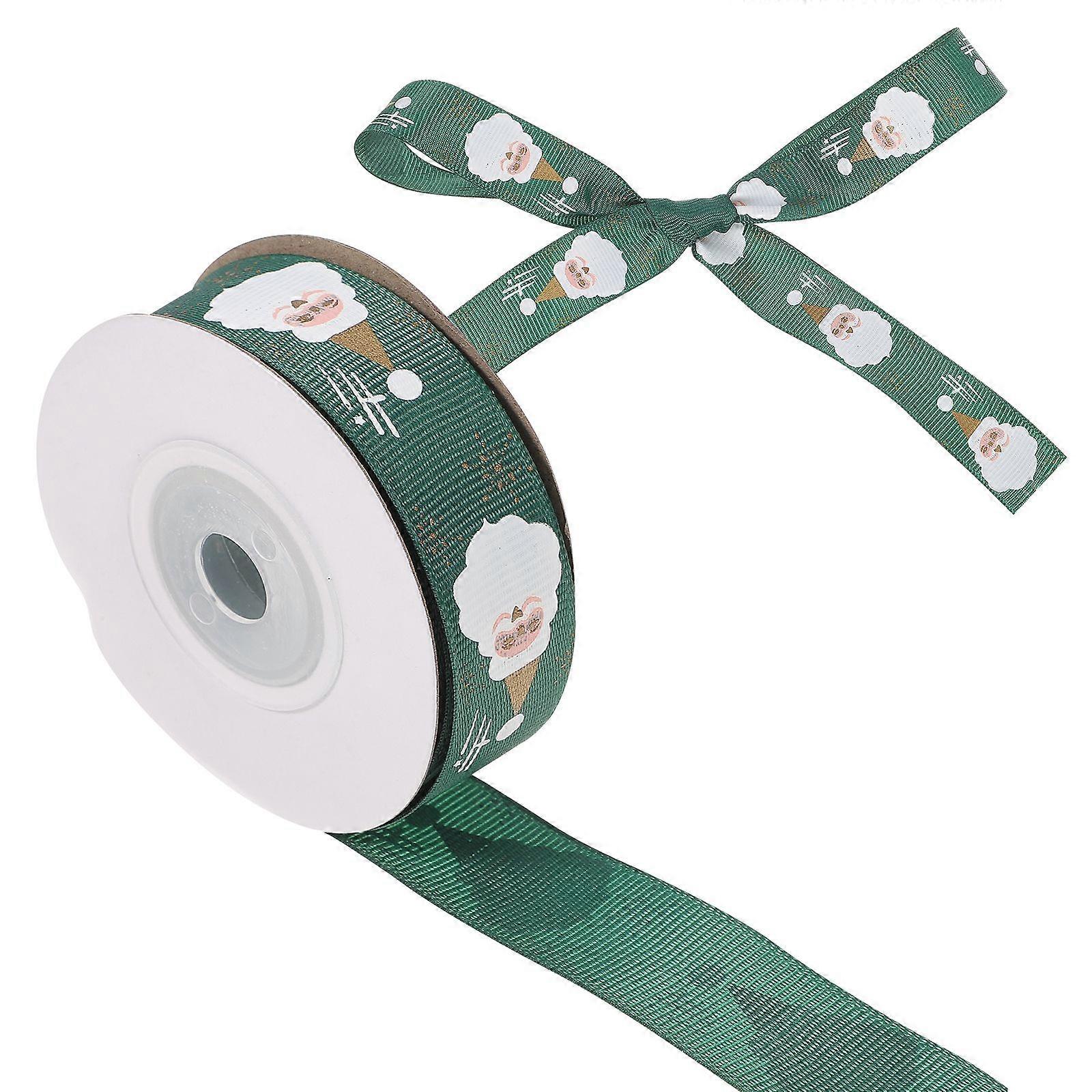 1 Roll Xmas Party Ribbon Christmas Crafts Ribbon DIY Ribbon Wrapping Ribbon Xmas Ribbon Material
