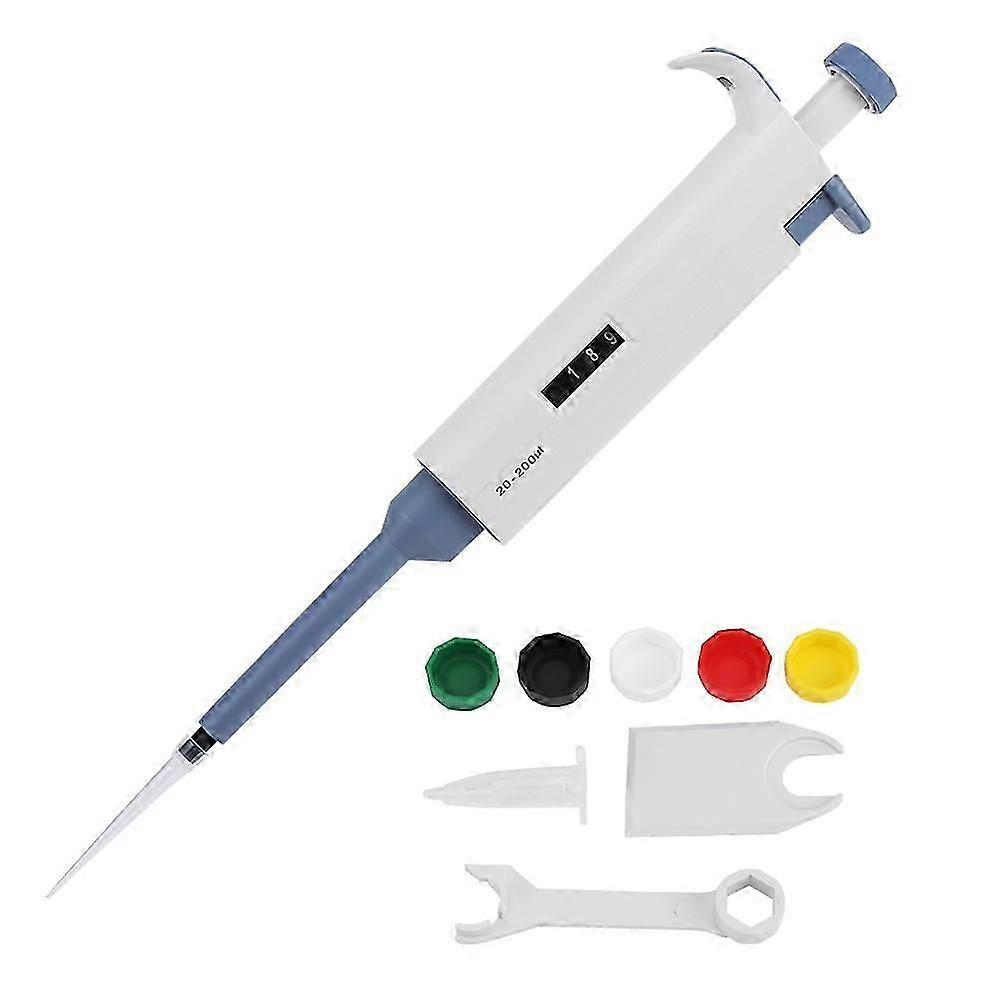 1pc Single channel Manual Adjustable Pipette Pipettor Pipet Laboratory Tool 20~200ul