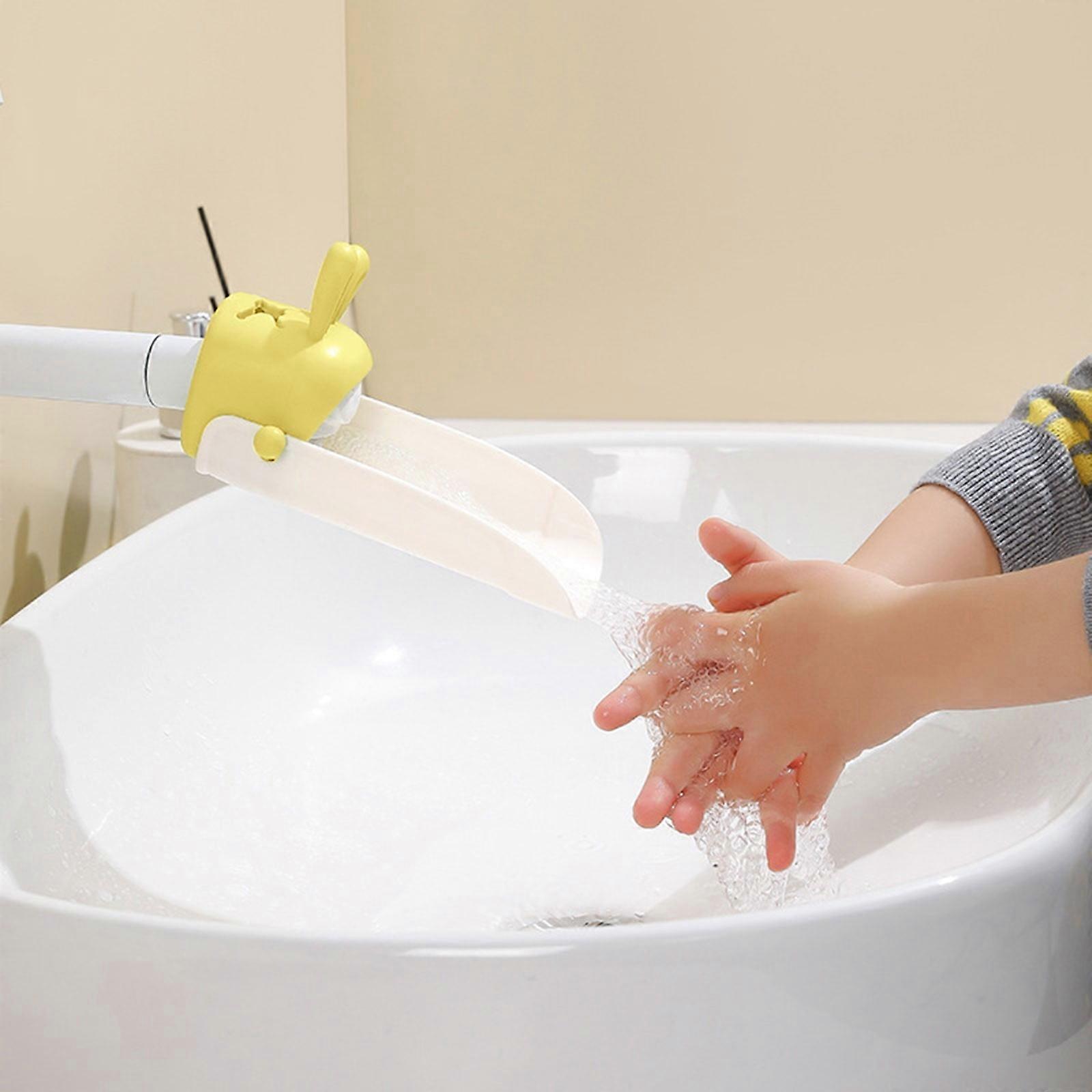 Faucet Extender for Toddlers, Kids Hand Washing, Compatible with Most Faucets, Universal Bathroom & Kitchen Handle Extender, Rabbit Ears Design