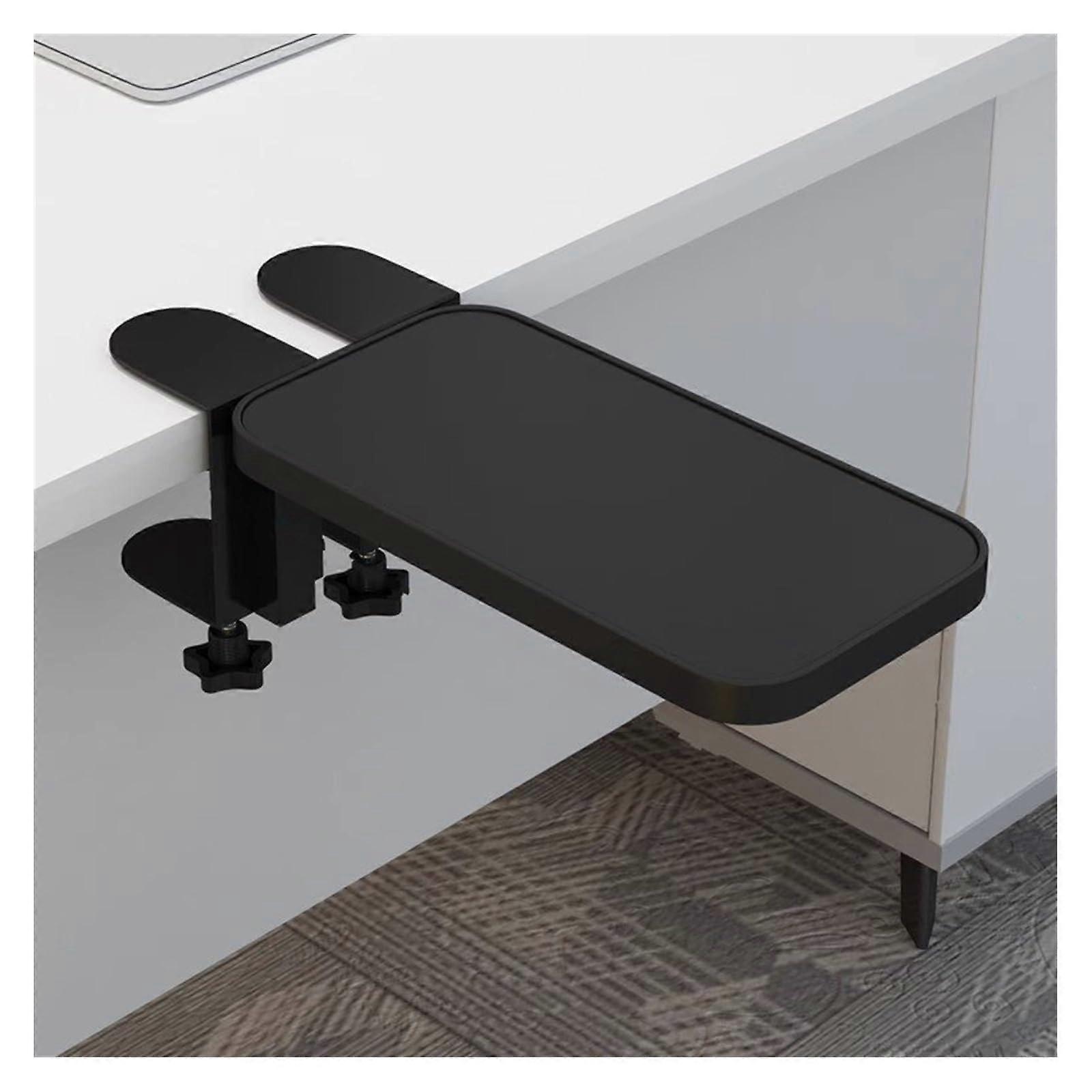 Adjustable Desk Extender Shelf Tray Clamp No Holes Required 25x17.5cm Red Side Table Extender