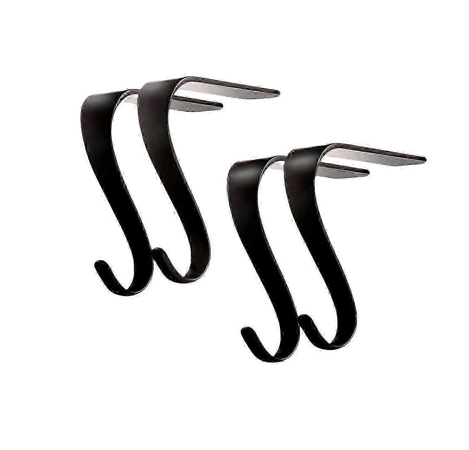 Decorative Fireplace Stocking Holders for Mantle, 4 Pack