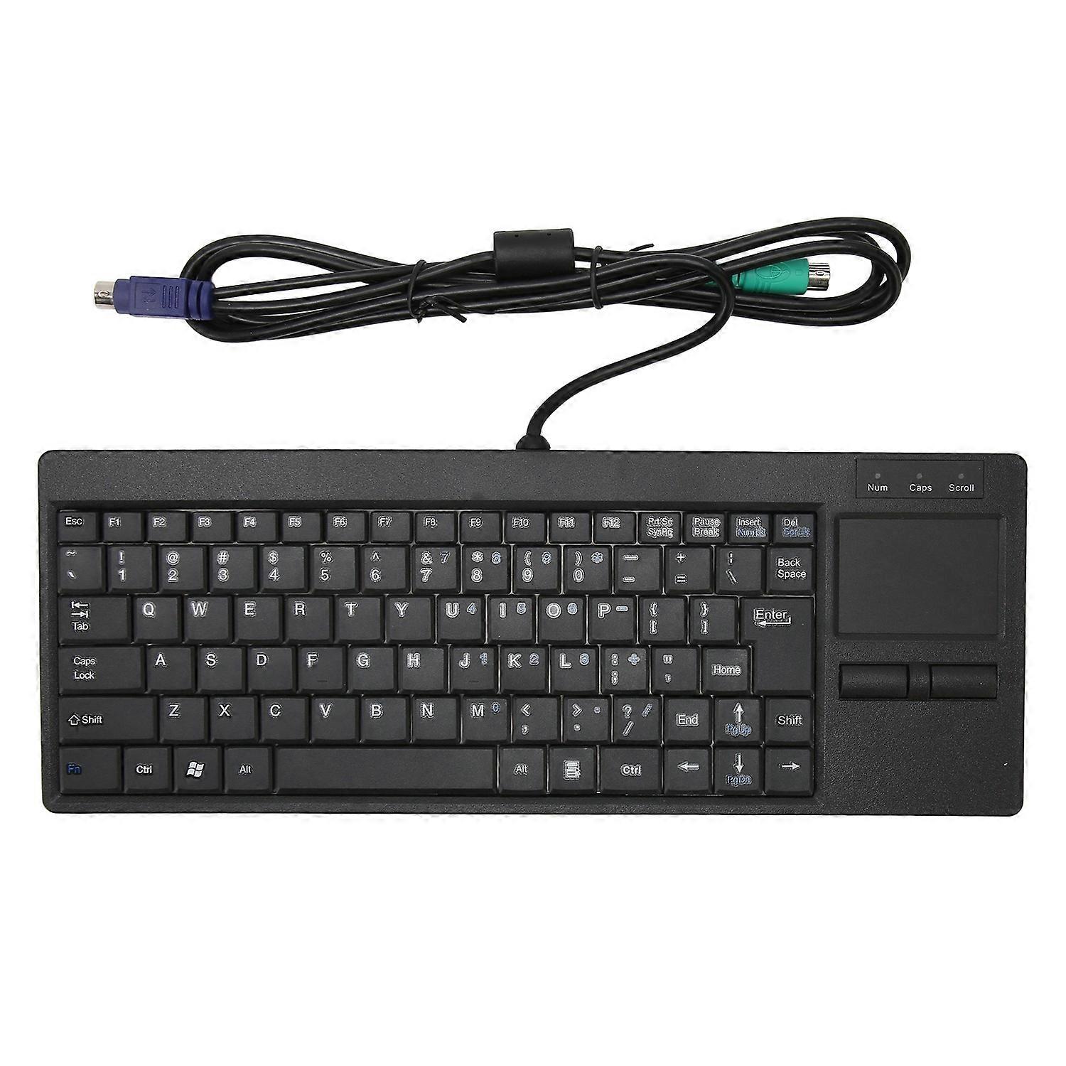 Industrial Keyboard Touchpad Wired Connection X Scissor Foot Plug and Play IPC Keyboard for Industry