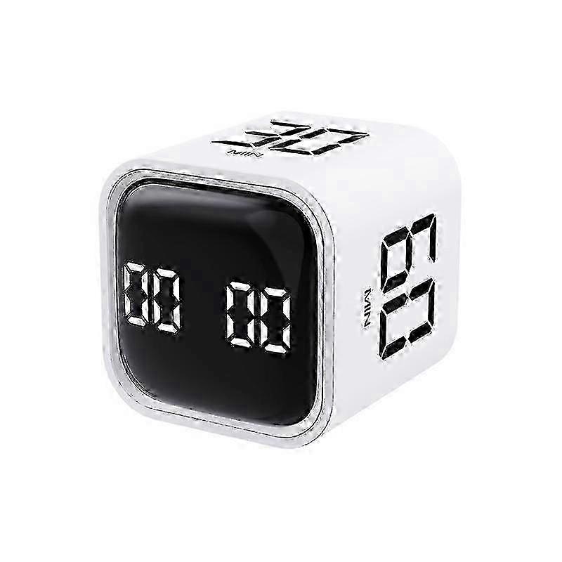 Study Timer with Custom Modes - Rotating Pomodoro Cube, Gravity Sensor, 5/10/25/50 Min Presets