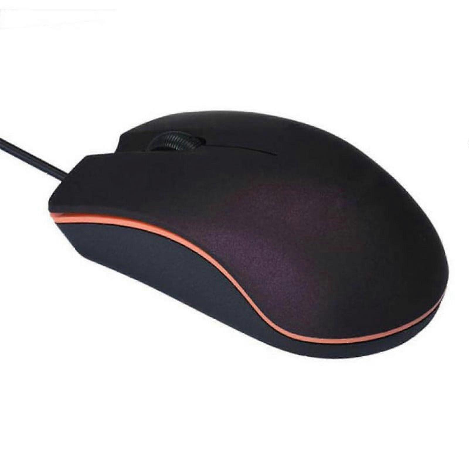 Compact Wired Mouse 1200 DPI Optical Mouse for PC Computer Laptop Desktop Notebook, Simple, Matte Purple