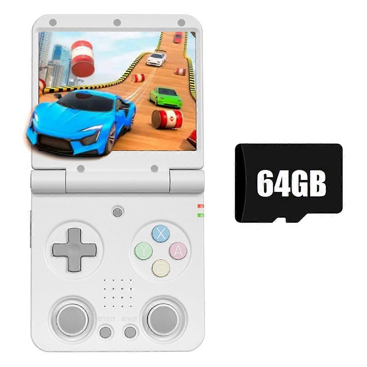 Flip V2 Retro Handheld Game Console 64GB 3.5inch IPS Screen Open Source Portable Game Console -Compa