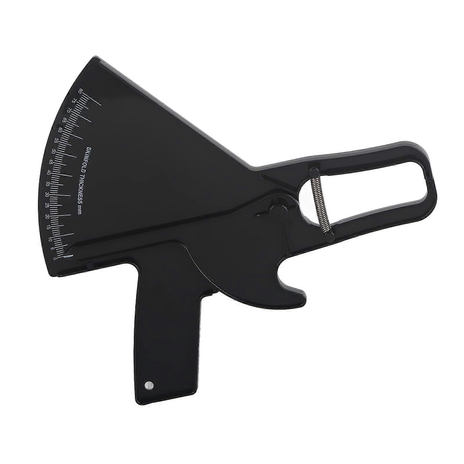 Body Fat Caliper Skinfold Tester Accurate Handheld Measurement Tool for Fitness Tracking (Black)