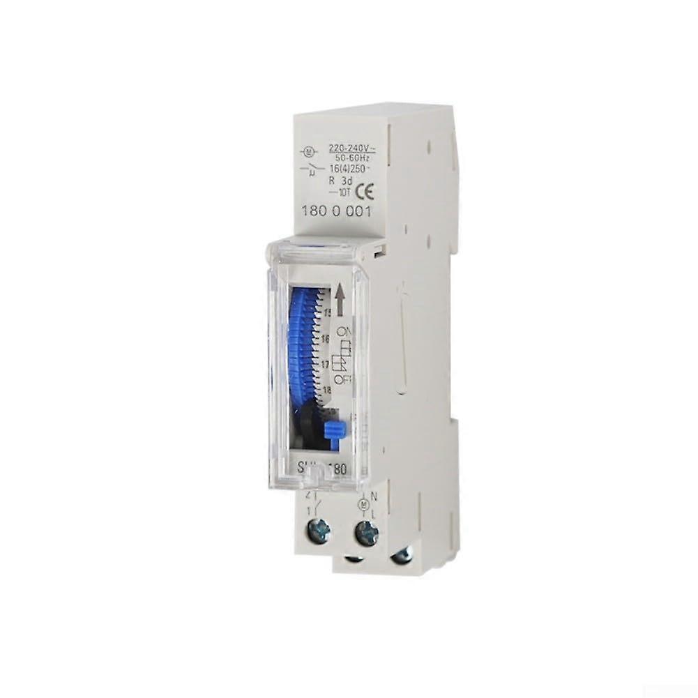 Mechanical Timer Switch 15Min Interval DIN Rail Mount 24Hour Cycle for Lighting and Pump Control
