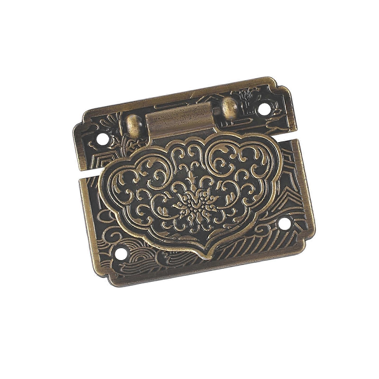 Padlocks Latches Hasp Buckle Antique Zincs Alloy Box Clasp Locking Mechanism Decorative Hardware for Wooden Cases Enduring Multicolor