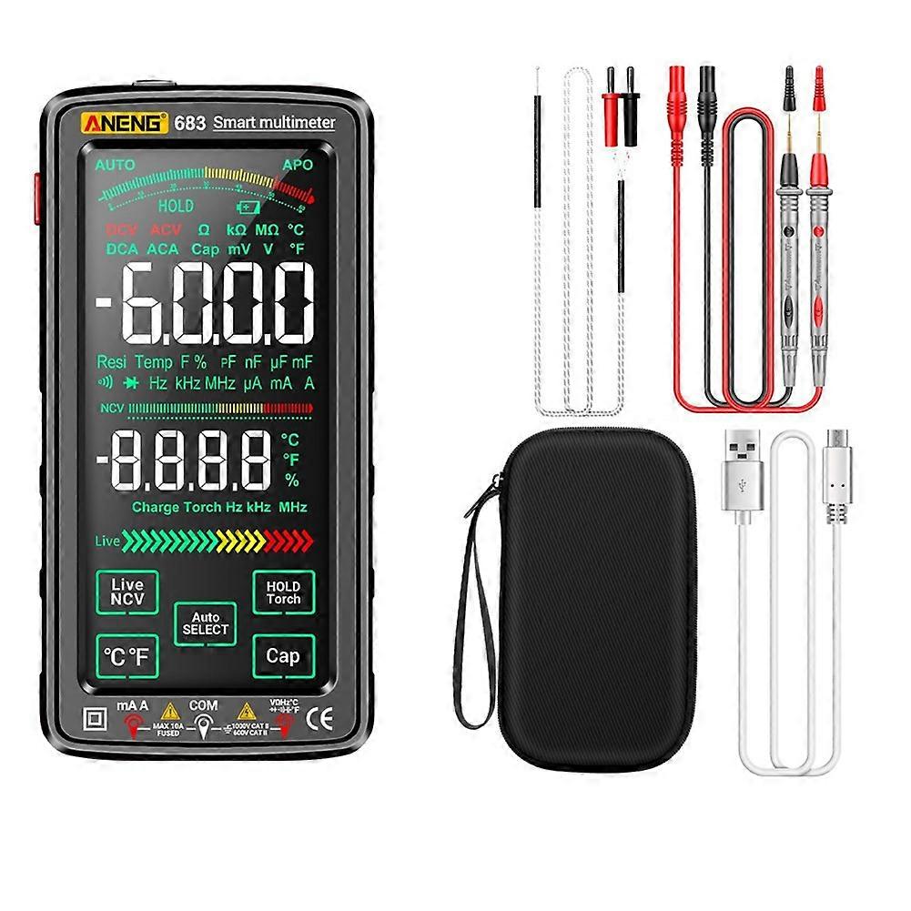 683 Smart Multimeter High-End Touch 6000 Counts Multimetro Test Rechargeable Multitester AC/ Teste