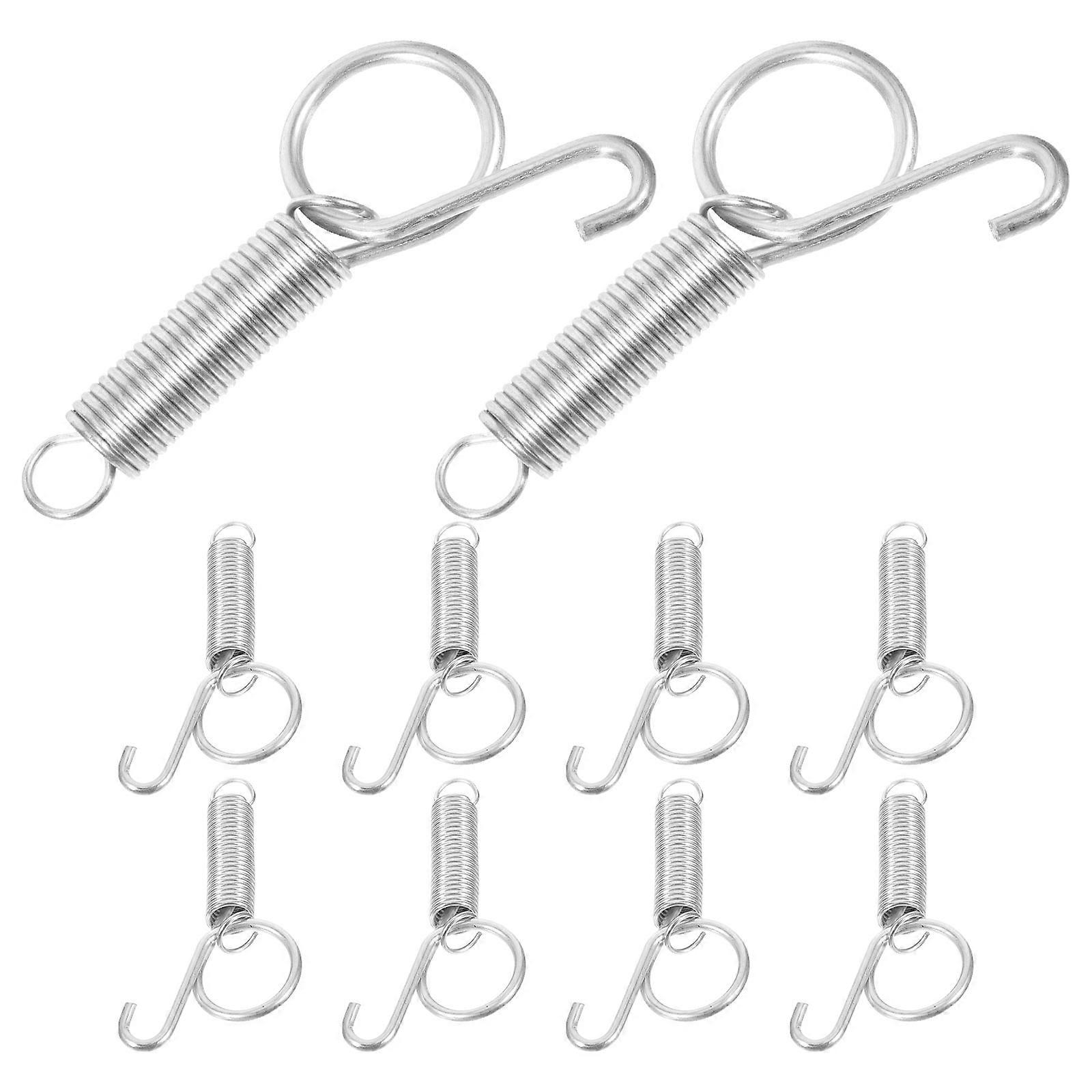 10PCS Multi-purpose Rabbit Cage Door Spring Hook Bird Cage Utensil Fixed Hook